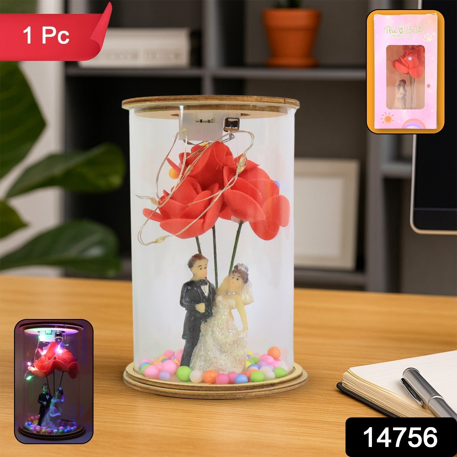 Couple LED Rose Lamp Couple LED Rose Lamp